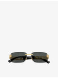 Versace rectangle metal sunglasses VE2298, imported from the UK