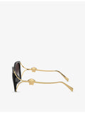 Versace VE4502U square-frame injected sunglasses, imported from the UK