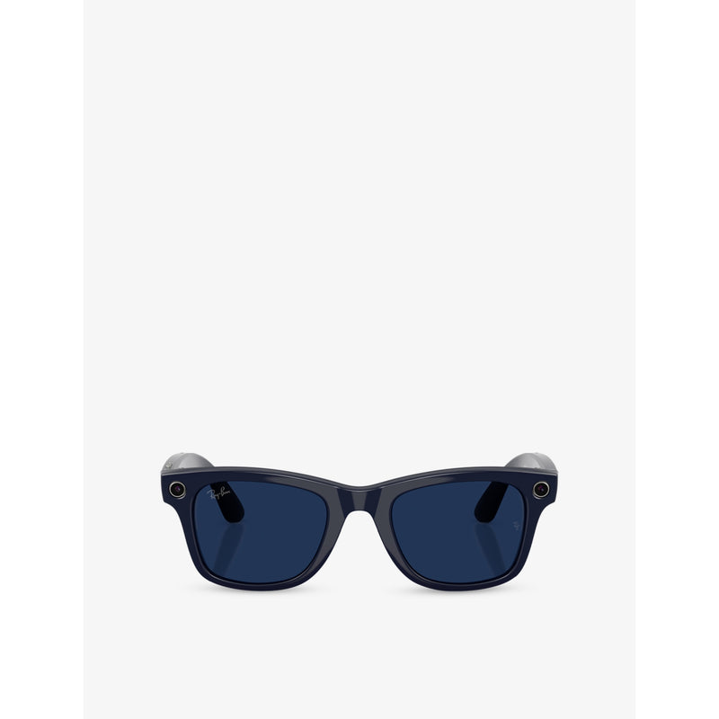 Ray-Ban RW4012 square-frame Meta AI glasses with Transitions lenses - British product