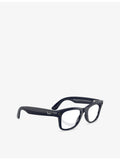 Ray-Ban RW4012 square-frame Meta AI glasses with Transitions lenses - British product