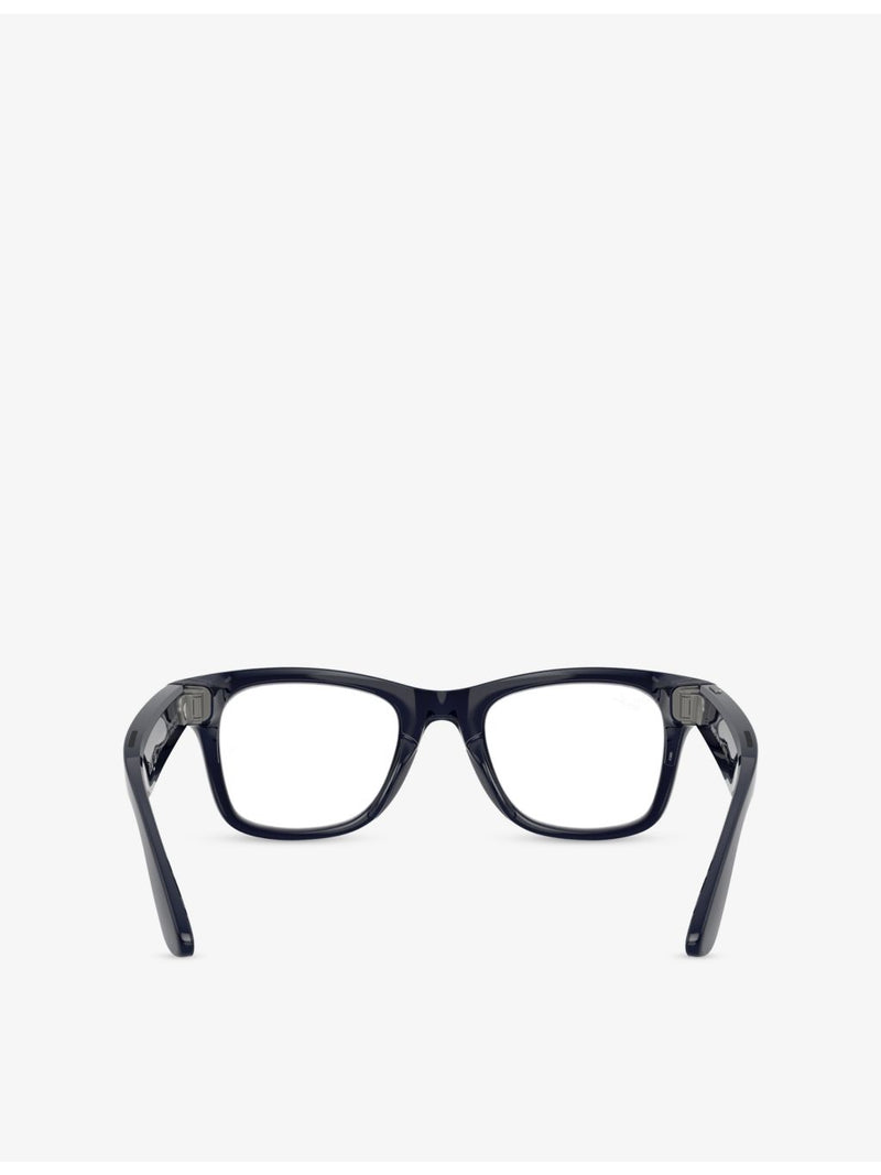Ray-Ban RW4012 square-frame Meta AI glasses with Transitions lenses - British product