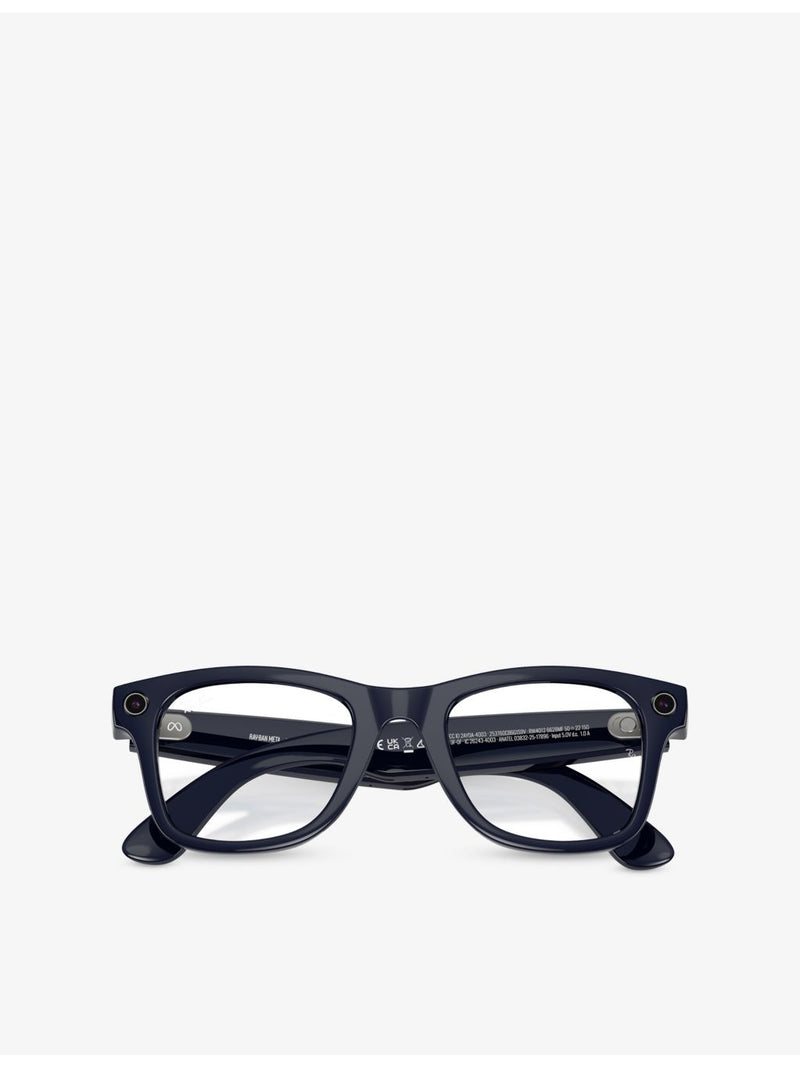 Ray-Ban RW4012 square-frame Meta AI glasses with Transitions lenses - British product