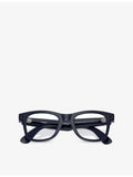 Ray-Ban RW4012 square-frame Meta AI glasses with Transitions lenses - British product