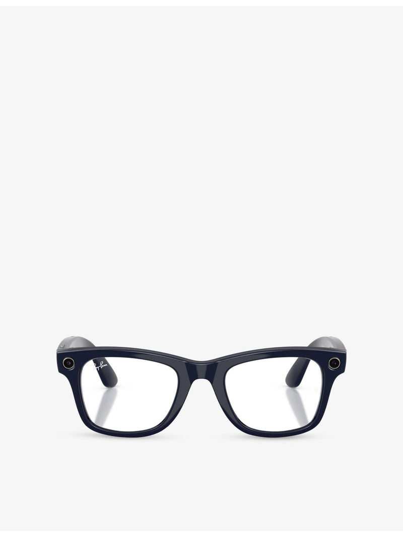 Ray-Ban RW4012 square-frame Meta AI glasses with Transitions lenses - British product