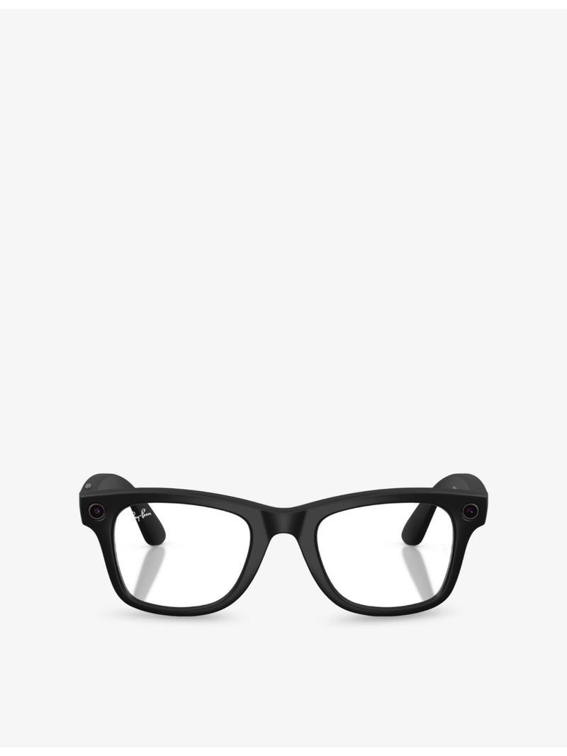 Ray-Ban Wayfarer square-frame Meta AI glasses, imported from the UK