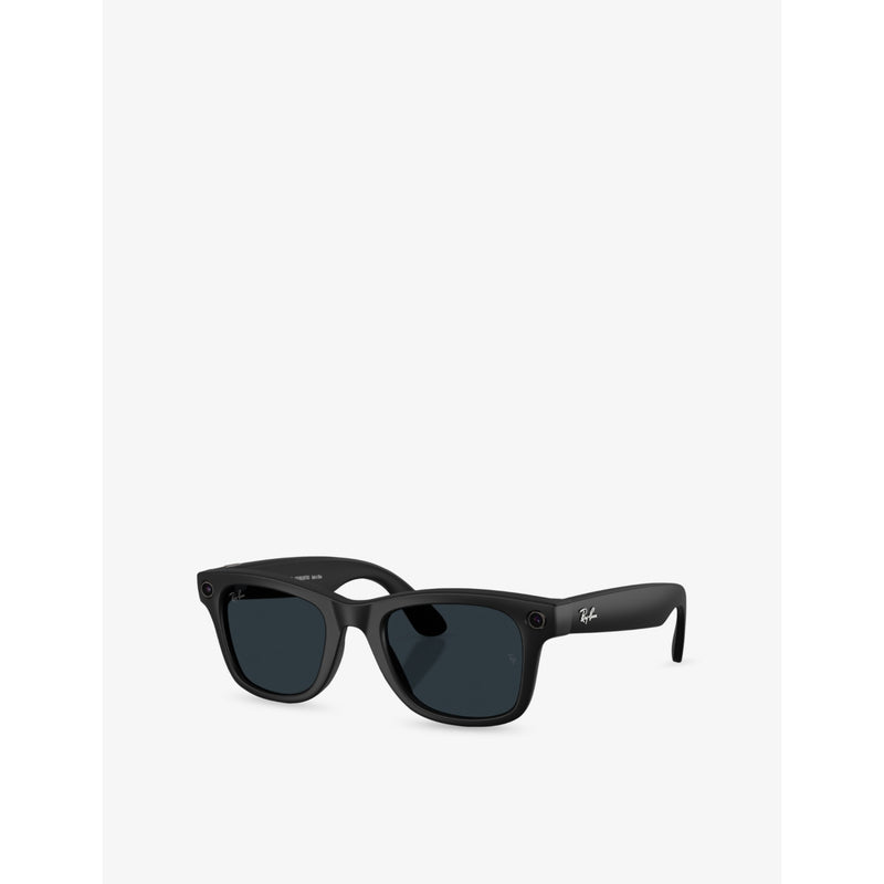 Ray-Ban Wayfarer square-frame Meta AI glasses, imported from the UK