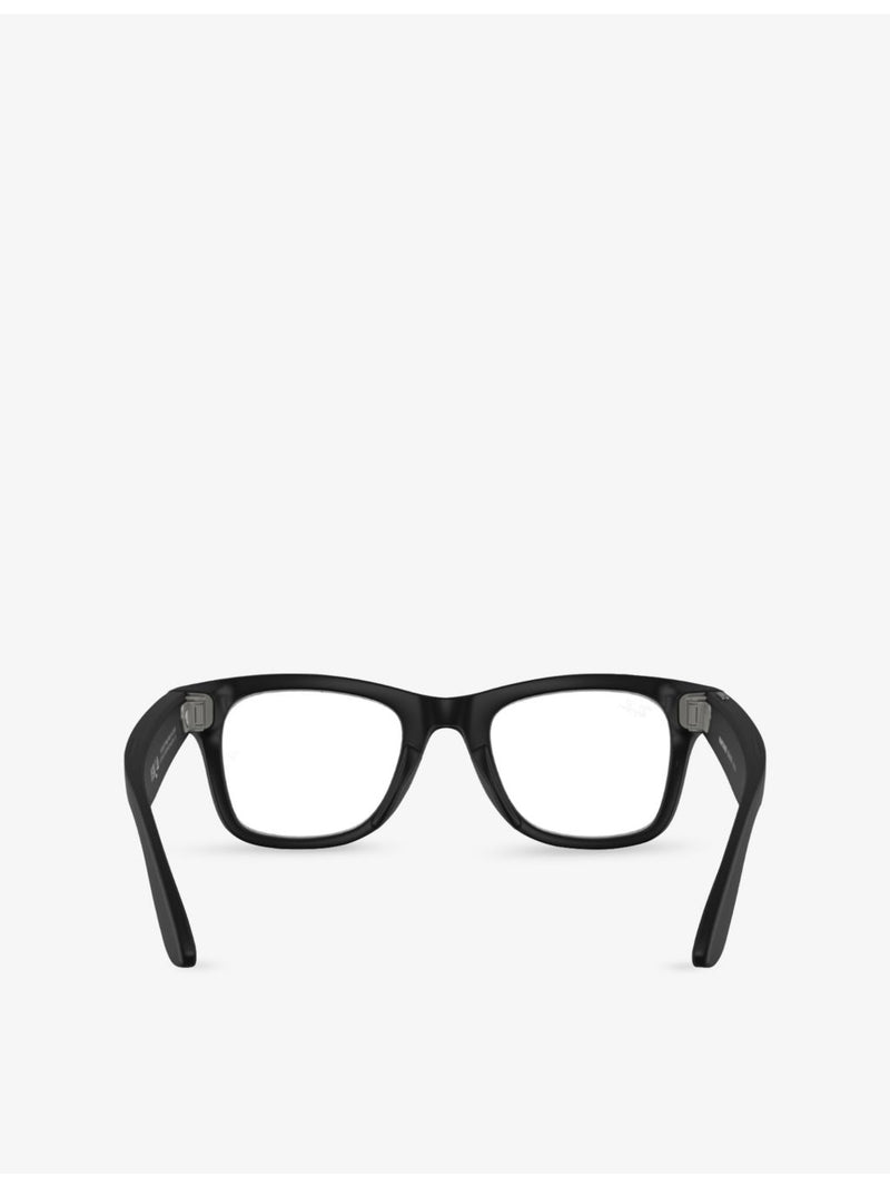 Ray-Ban Wayfarer square-frame Meta AI glasses, imported from the UK