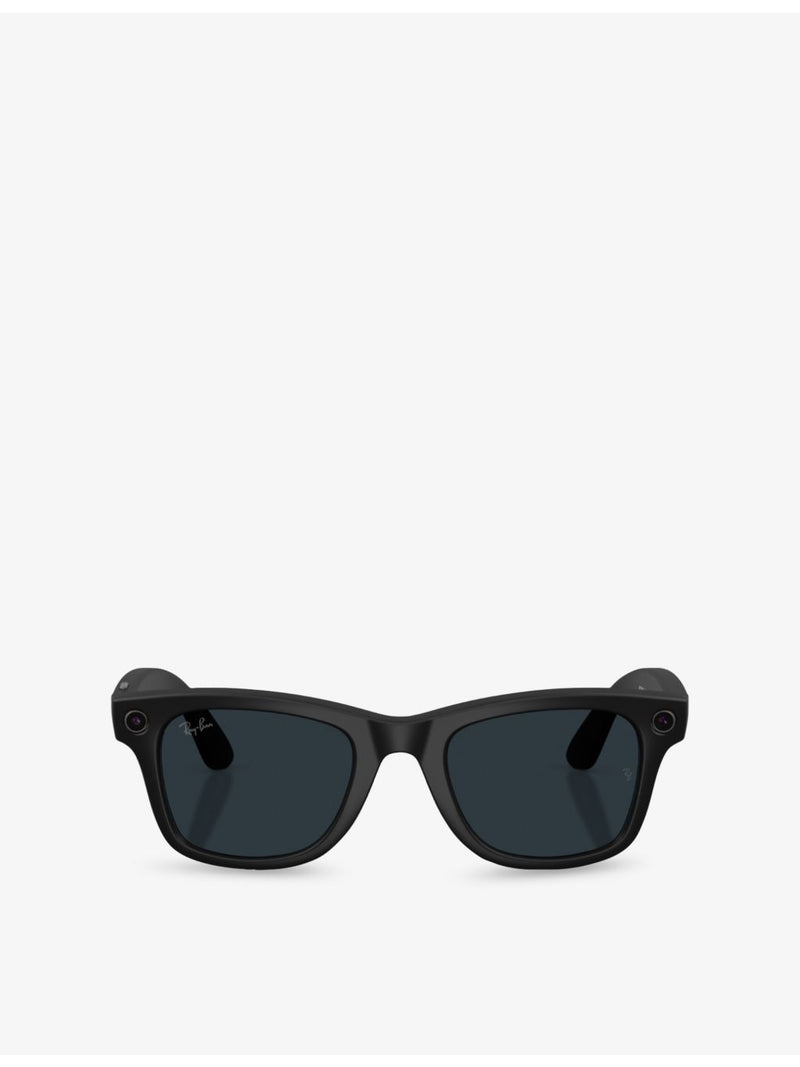 Ray-Ban Wayfarer square-frame Meta AI glasses, imported from the UK