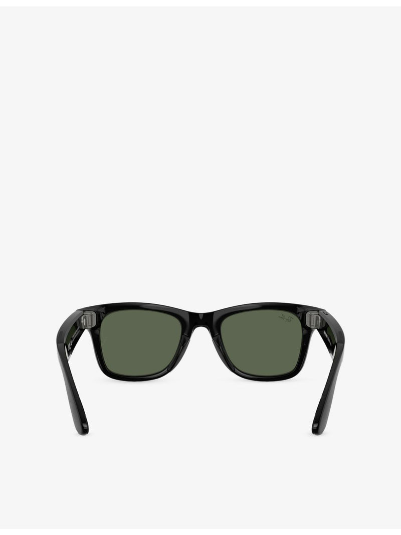 Ray-Ban Meta AI square-frame injected glasses RW4012 - British product
