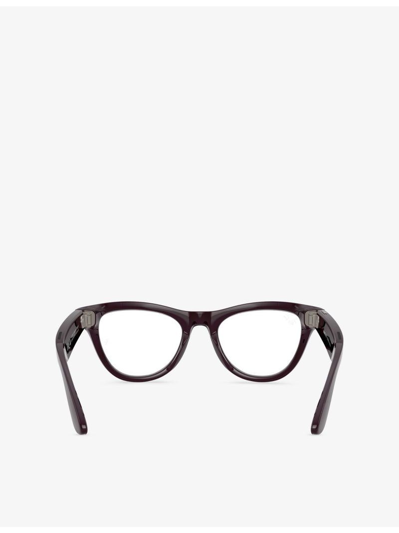 Ray-Ban Skyler cat-eye Meta AI glasses, imported from the UK