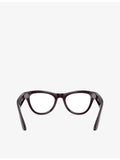 Ray-Ban Skyler cat-eye Meta AI glasses, imported from the UK