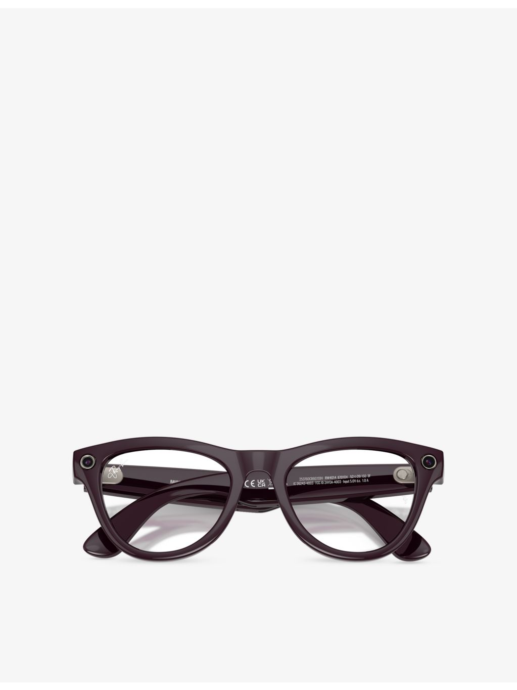 Ray-Ban Skyler cat-eye Meta AI glasses, imported from the UK