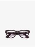 Ray-Ban Skyler cat-eye Meta AI glasses, imported from the UK
