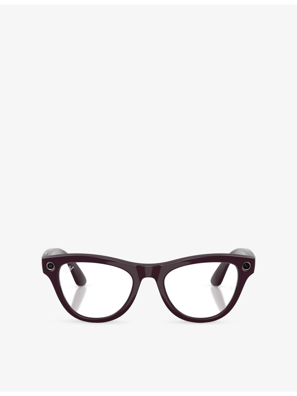 Ray-Ban Skyler cat-eye Meta AI glasses, imported from the UK