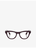 Ray-Ban Skyler cat-eye Meta AI glasses, imported from the UK