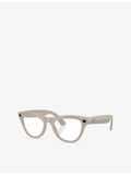 Ray-Ban cat-eye AI glasses with Transitions lenses, imported from the UK