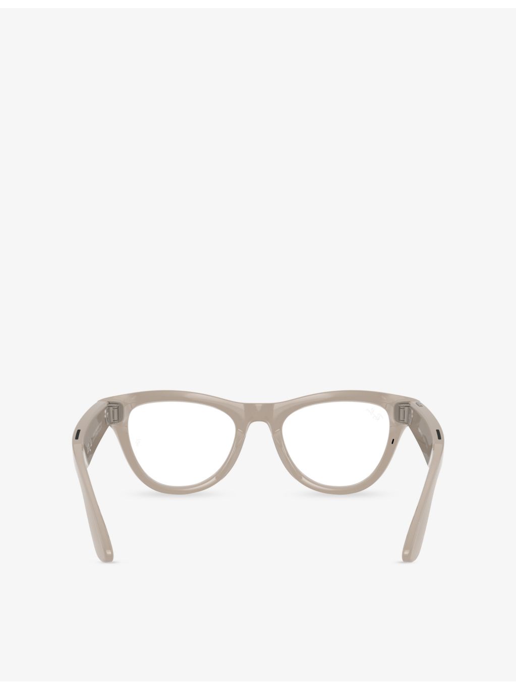 Ray-Ban cat-eye AI glasses with Transitions lenses, imported from the UK