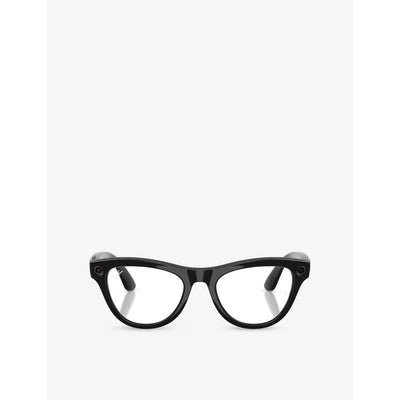 selfridges Ray-Ban Skyler Cat-Eye Injected Meta AI Glasses- Buy online at McGrocer
