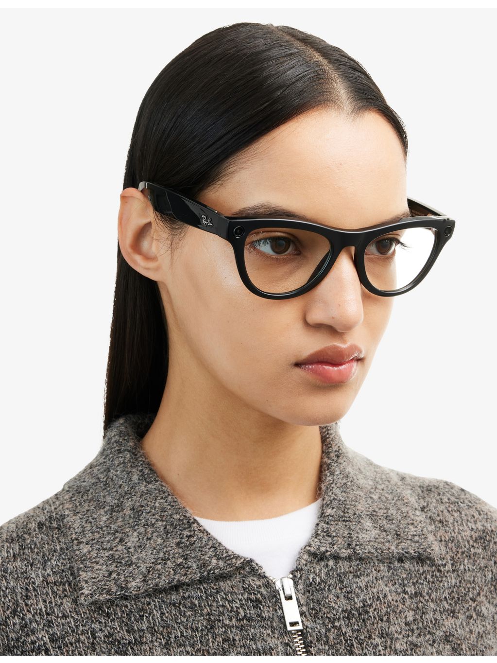 Ray-Ban Skyler cat-eye AI glasses, imported from the UK