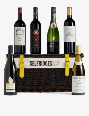 Selfridges wine hamper 6 bottles (British brand)
