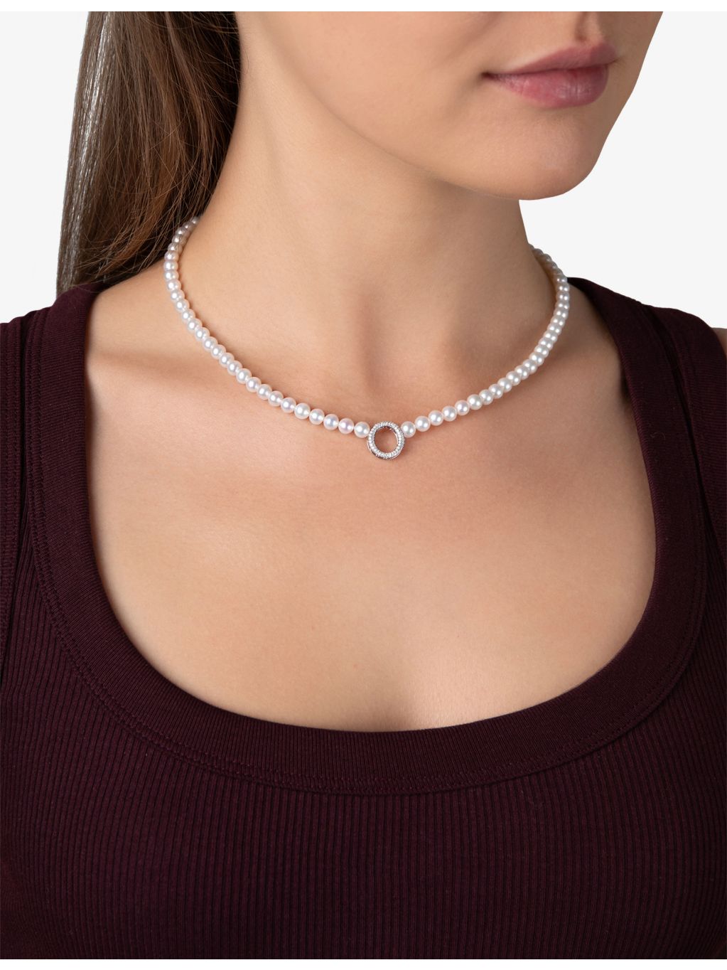 Yoko London 18ct white gold pearl pendant necklace, imported from the UK