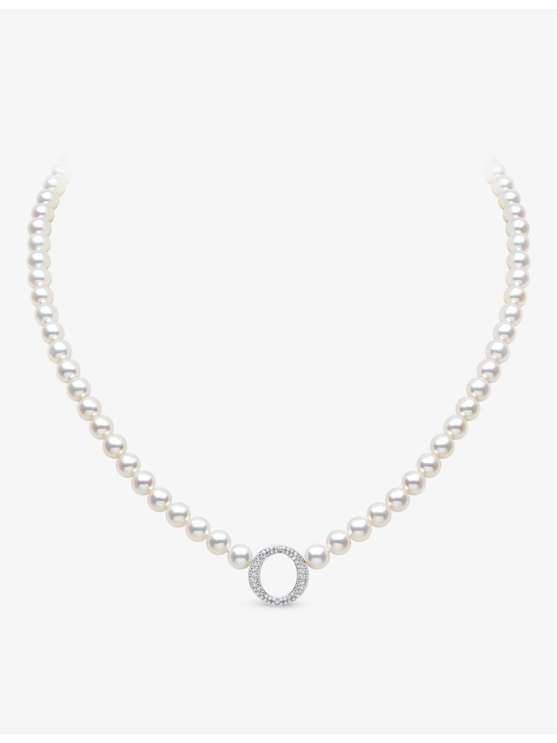Yoko London 18ct white gold pearl pendant necklace, imported from the UK