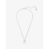 Swarovski Constella rhodium-plated zirconia pendant necklace 38-45cm chain - British product