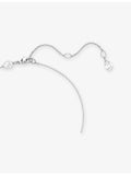 Swarovski heart rhodium-plated zirconia pendant necklace 38-45 cm (British brand)