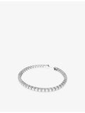 Swarovski 18ct gold plated zirconia tennis bracelet (British brand)