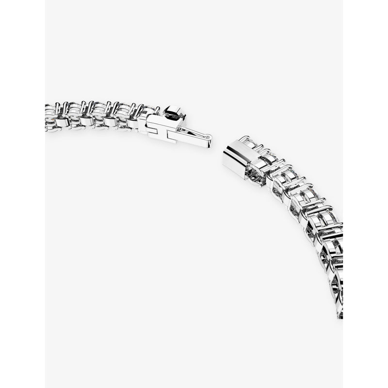 Swarovski 18ct gold plated zirconia tennis bracelet (British brand)