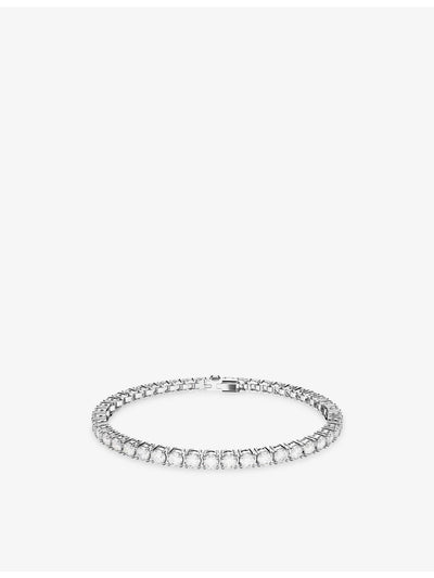 selfridges Swarovski Matrix Rhodium-Plated and Zirconia Bracelet- Buy online at McGrocer