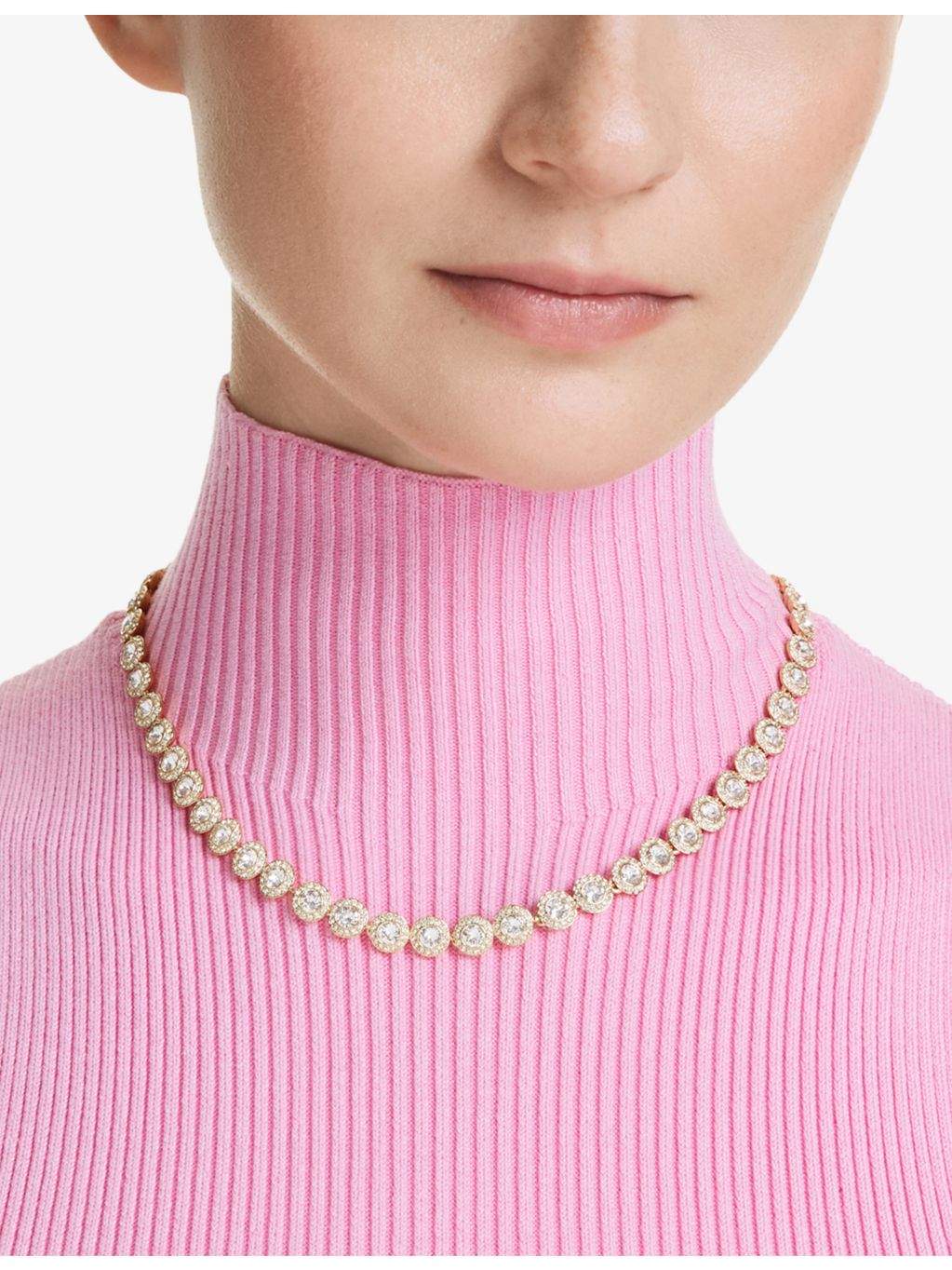 Swarovski Una necklace 18ct gold plated zirconia, UK version
