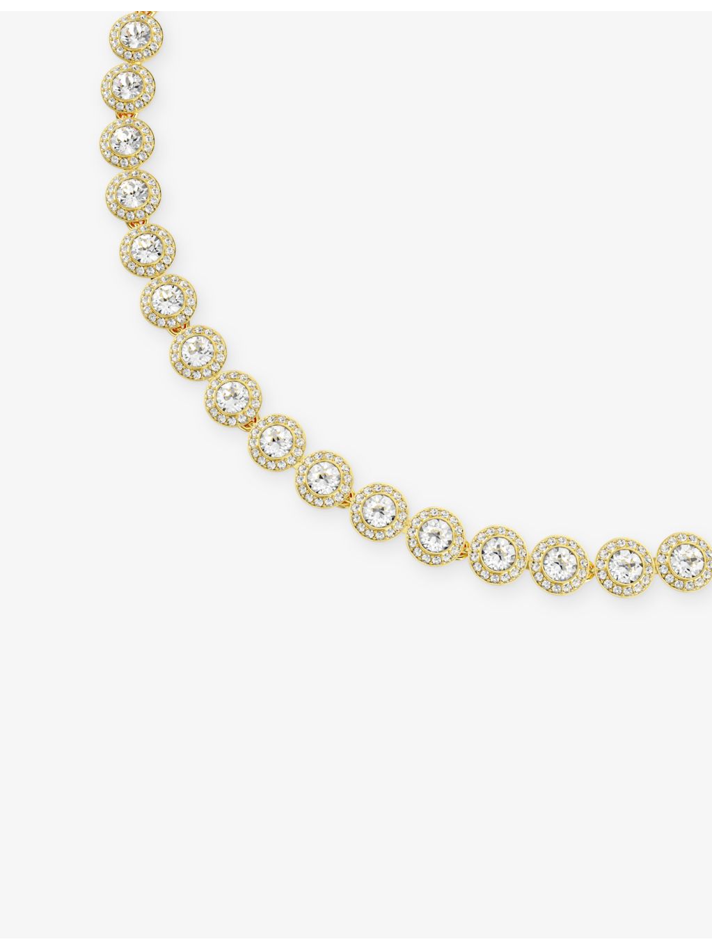 Swarovski Una necklace 18ct gold plated zirconia, UK version