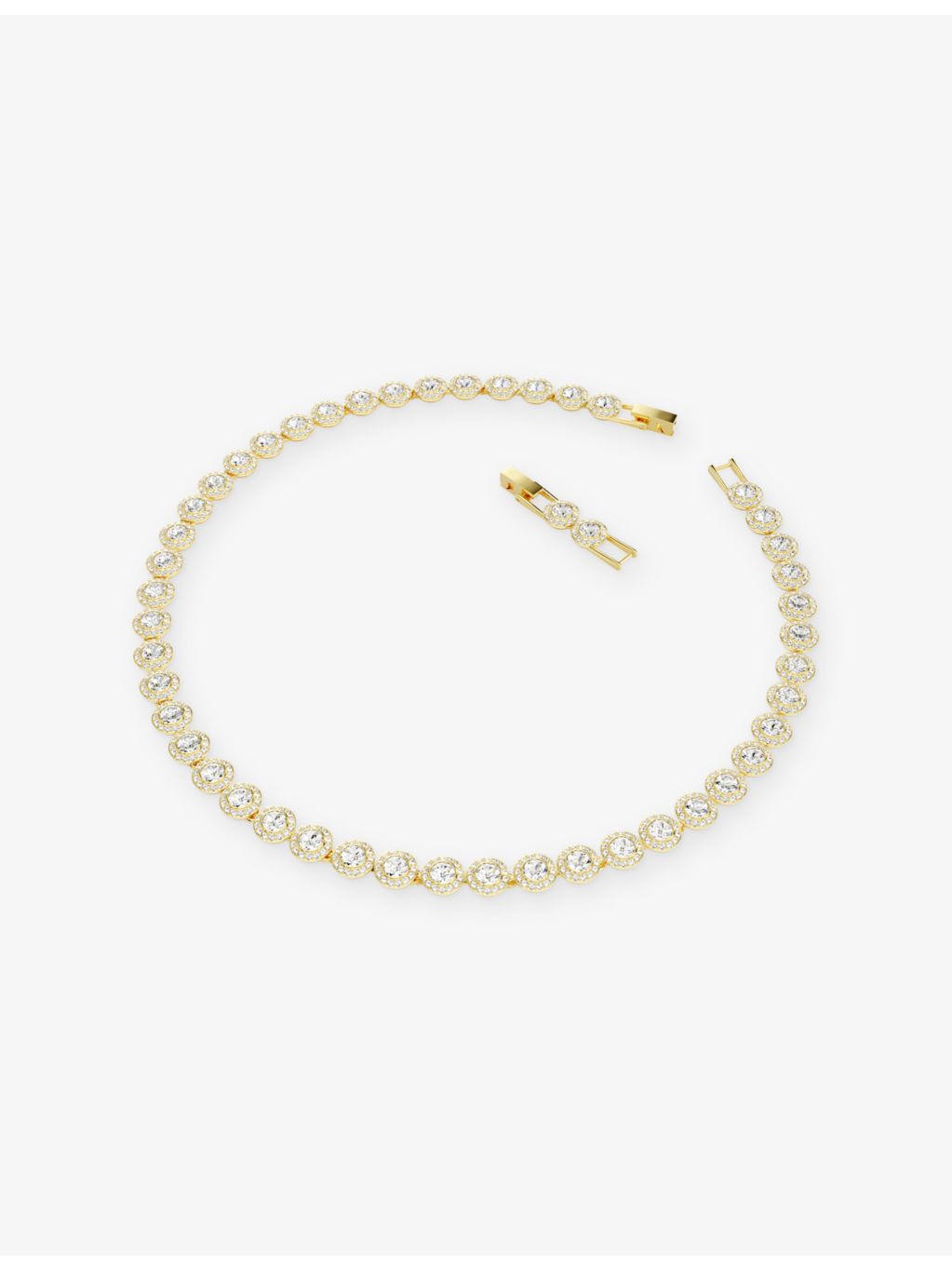 Swarovski Una necklace 18ct gold plated zirconia, UK version