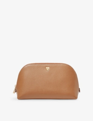 Aspinal of London crocodile emboss cosmetic case, imported from the UK