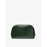 Aspinal of London crocodile emboss cosmetic case, imported from the UK