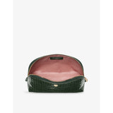 Aspinal of London crocodile emboss cosmetic case, imported from the UK