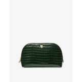 Aspinal of London crocodile emboss cosmetic case, imported from the UK