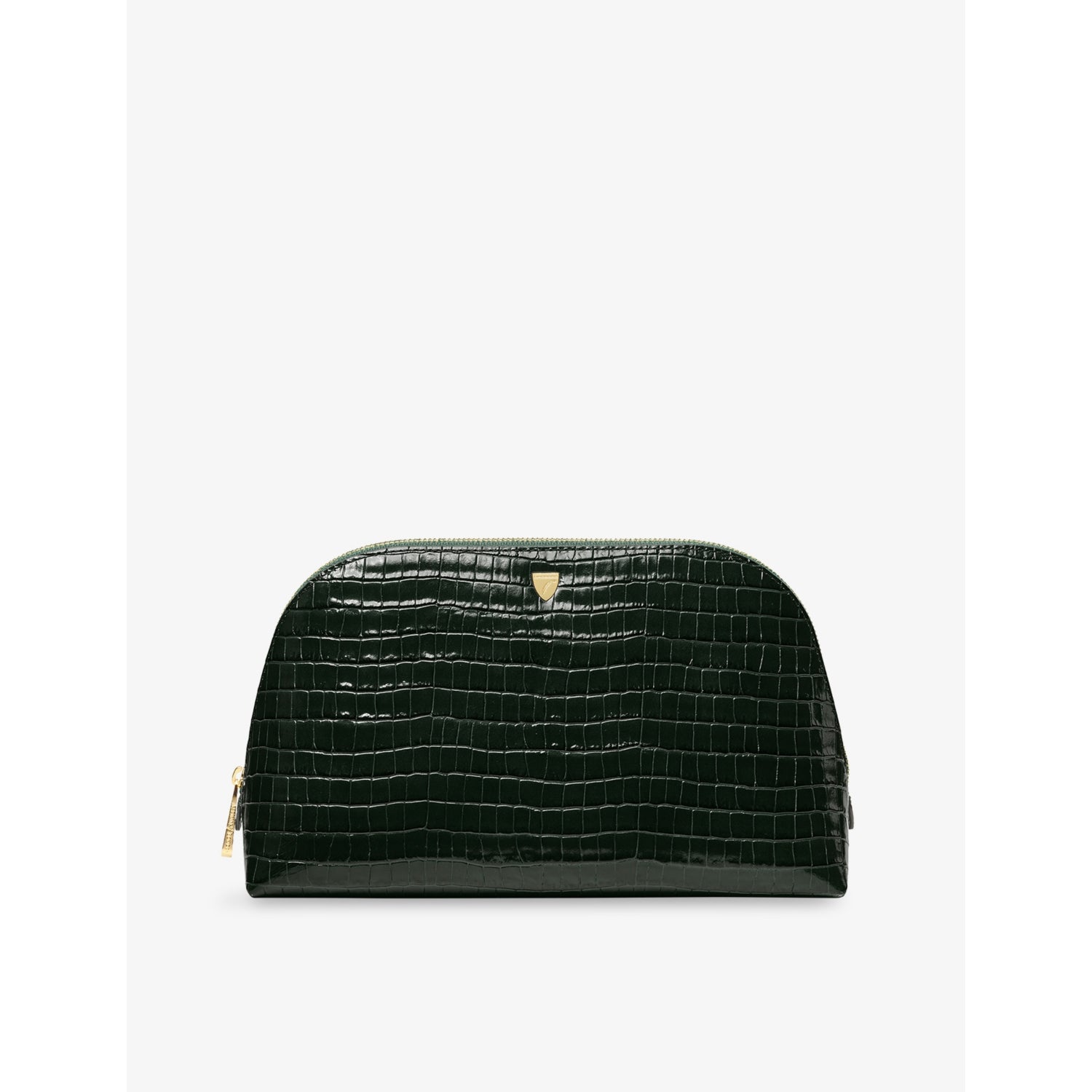 Classic Large Leather Cosmetic Case - CARAMEL