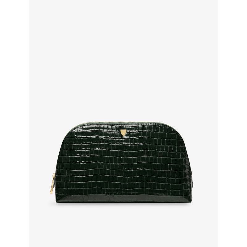 Classic Large Leather Cosmetic Case - CARAMEL