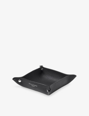 Aspinal of London medium leather tray 20.3cm (British brand)