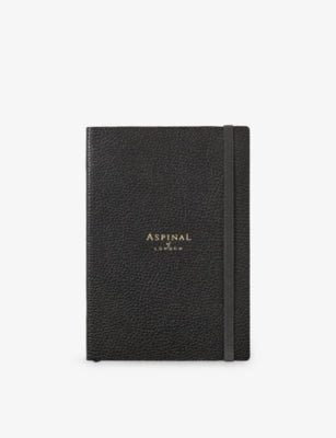 Aspinal of London leather journal A5 21cm ruled, imported from the UK