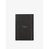 Logo-Embossed Bound A5 Leather Journal 21cm - BLACK