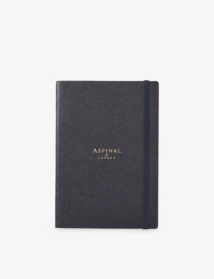 Aspinal of London leather journal A5 21cm ruled, imported from the UK
