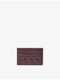 Aspinal of London slim quilted leather card holder - British product