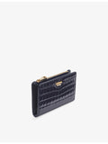 Aspinal of London Mayfair small crocodile-embossed leather wallet, UK version