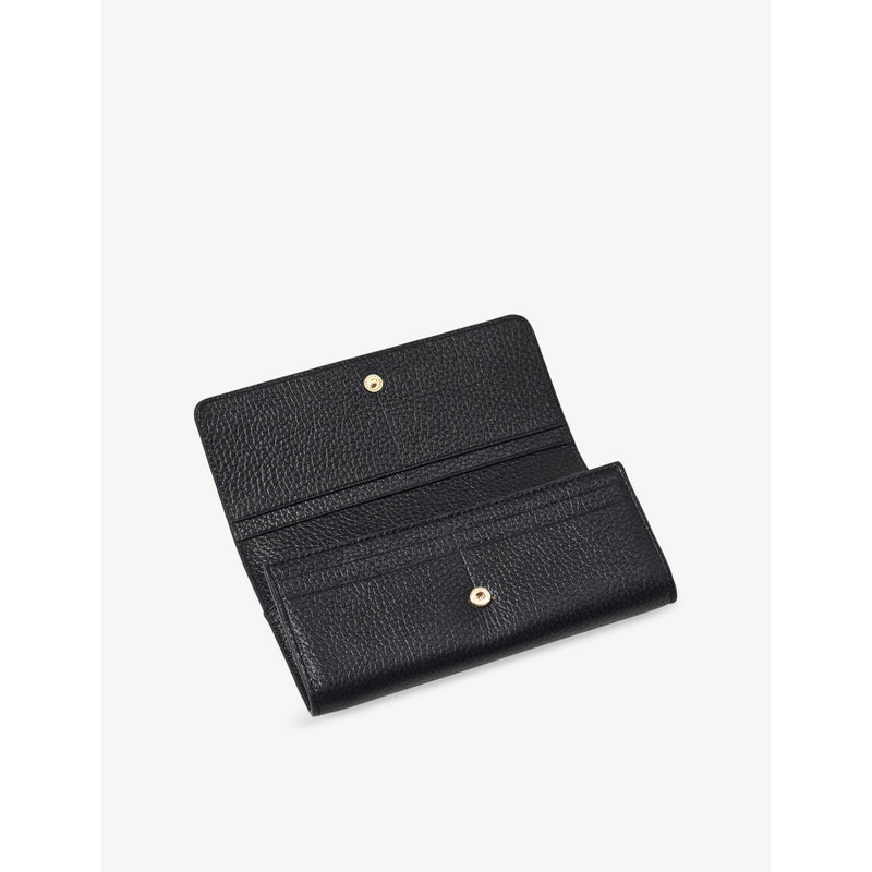 Aspinal of London logo-embossed leather purse, UK version