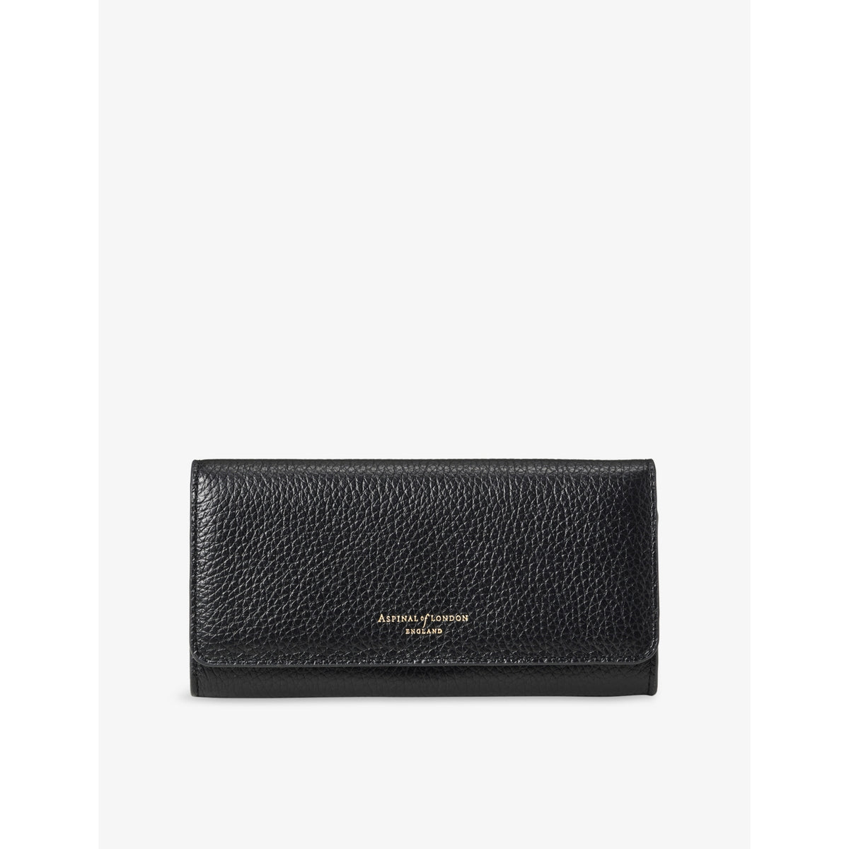 Essential Logo-Embossed Leather Purse - BLACK