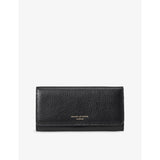 Essential Logo-Embossed Leather Purse - BLACK