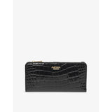 Mayfair Large Patent-Leather Purse - BLACK